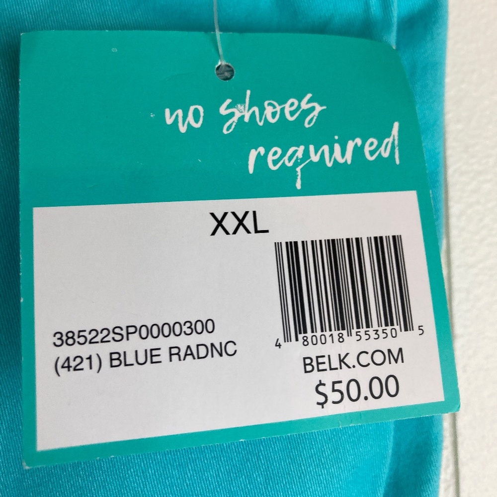 Cabana Shorts Teal NWT - Picture 2 of 4